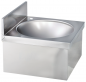 Preview: Gastro Handwaschbecken eckige Form ohne Mischbatterie BxTxH 40x40x24cm
