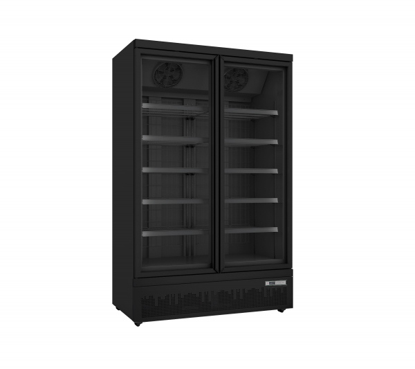 Tiefkühlschrank mit 2 Glastüren GTK 930 PRO, schwarz