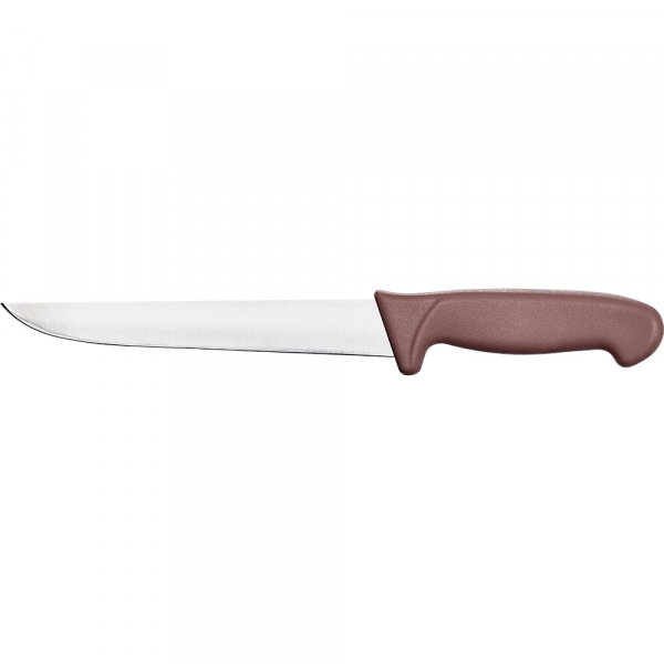 Küchenmesser Premium, HACCP, Griff braun, Edelstahlklinge 18 cm