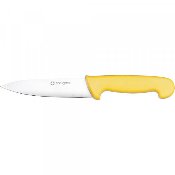 Stalgast Küchenmesser, HACCP, Griff gelb, Edelstahlklinge 16 cm