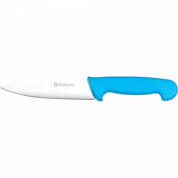 Stalgast Küchenmesser, HACCP, Griff blau, Edelstahlklinge 16 cm