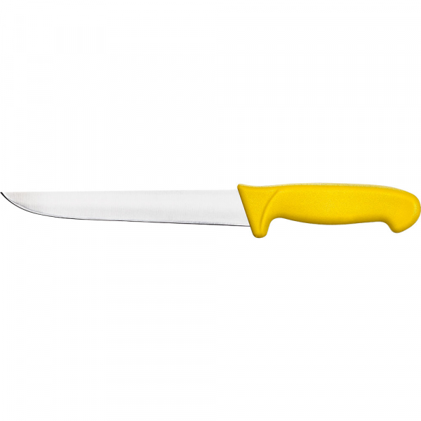 Küchenmesser Premium, HACCP, Griff gelb, Edelstahlklinge 18 cm