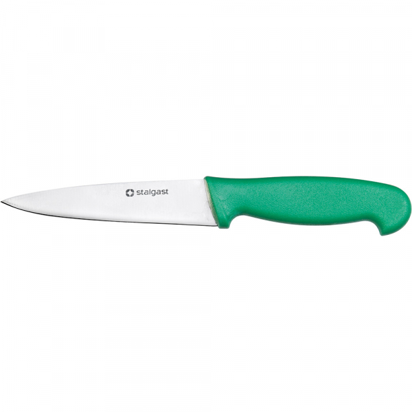 Stalgast Gemüsemesser, HACCP, Griff grün, Edelstahlklinge 10,5 cm