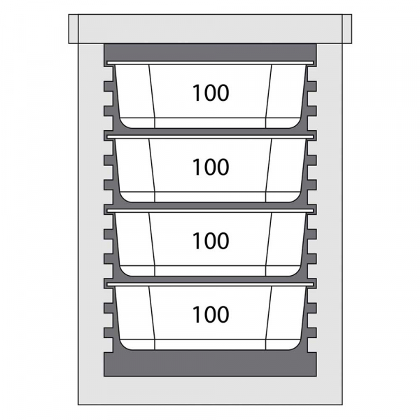 Thermobox Frontlader für 6x GN 1/1 (65mm)