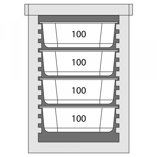 Thermobox Frontlader für 6x GN 1/1 (65 mm)