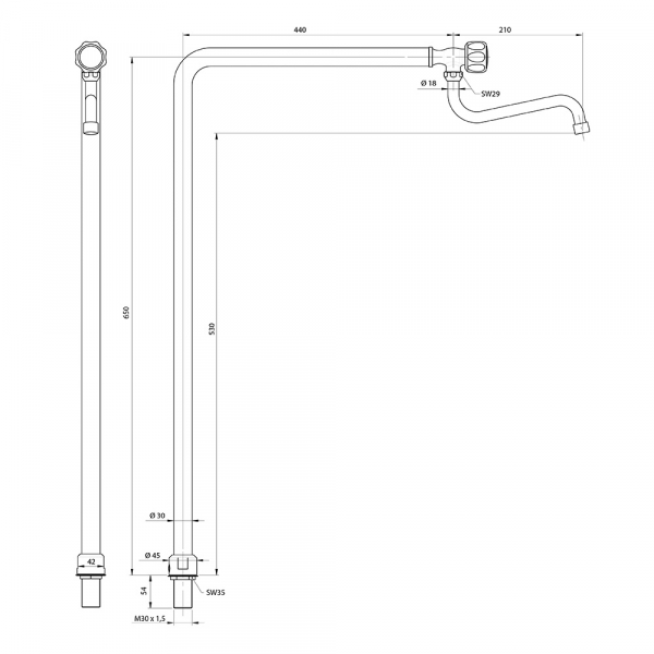 Wasserzulauf Serie 700 ND