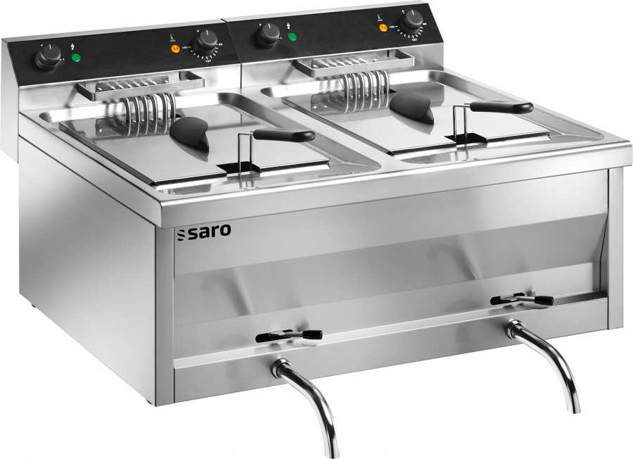 SARO Fritteuse Tisch GASTROLINE 12+12V