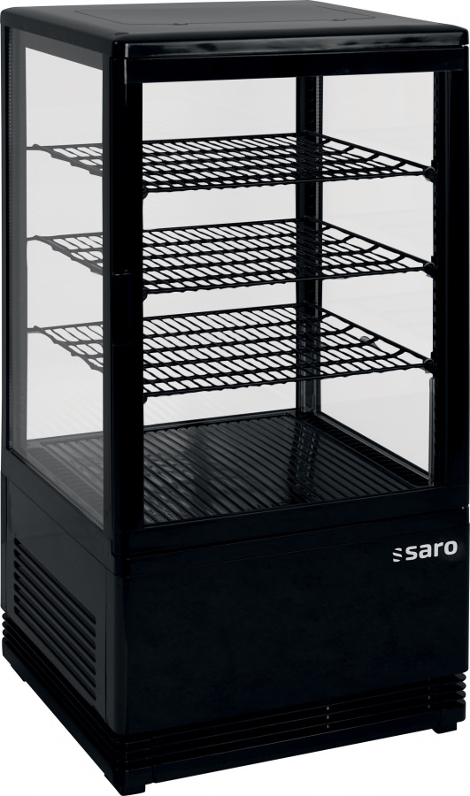 Mini-Umluftkühlvitrine SC 70 schwarz