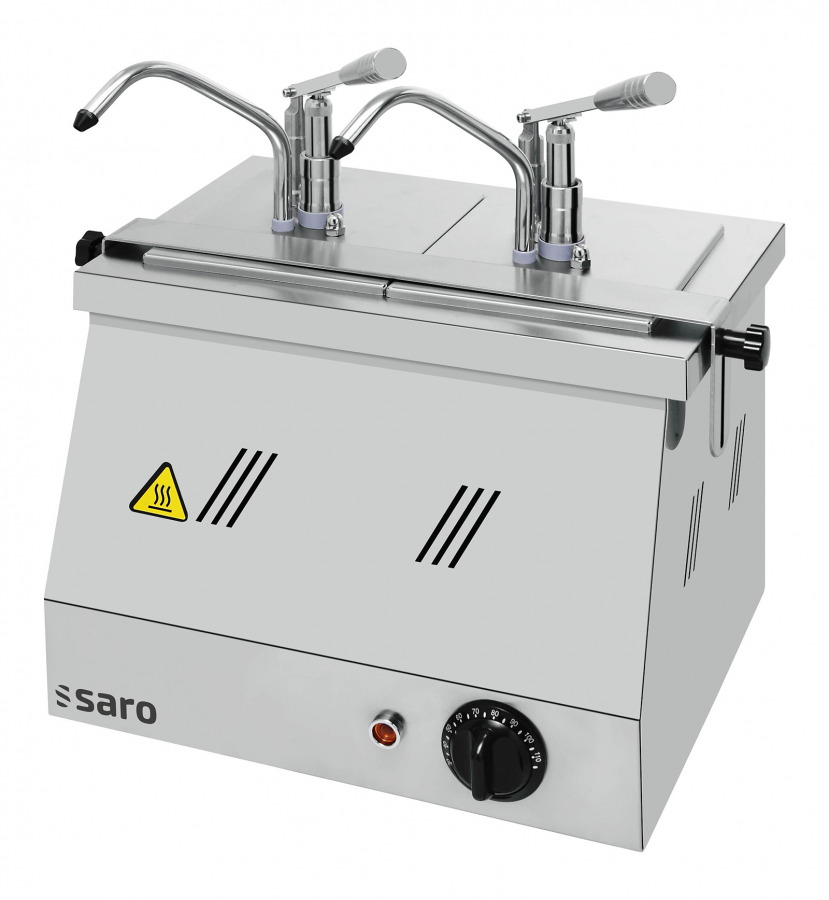 SARO Bainmarie 2X1/6 GN 200 mit Dispenser BM-0216