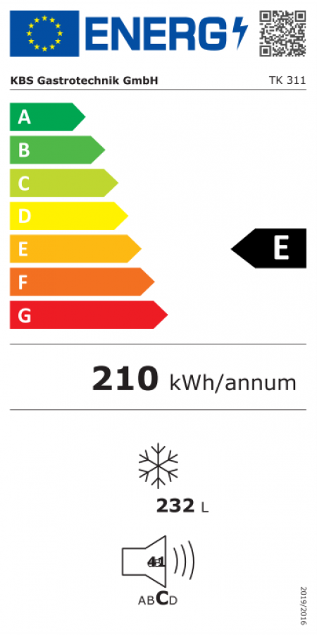 Tiefkühlschrank TK 311 weiß