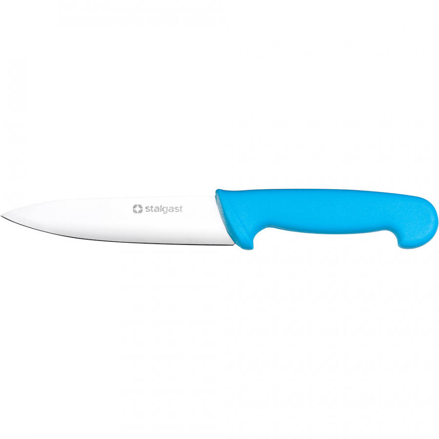 Stalgast Küchenmesser, HACCP, Griff blau, Edelstahlklinge 16 cm