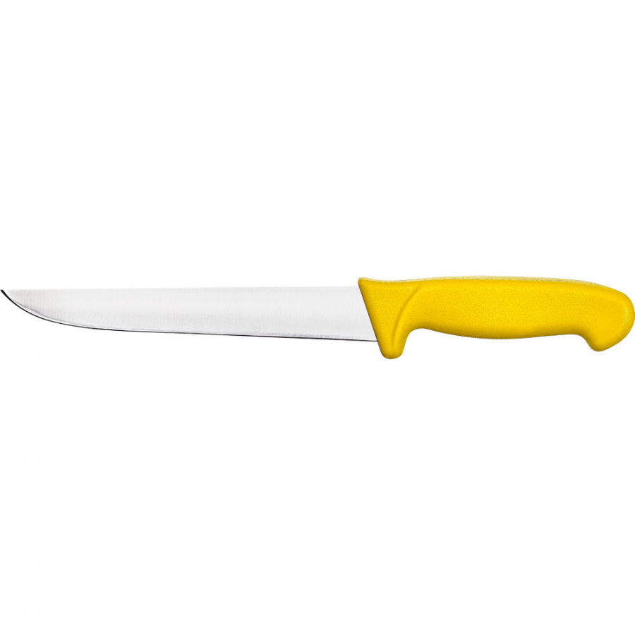 Küchenmesser Premium, HACCP, Griff gelb, Edelstahlklinge 18 cm