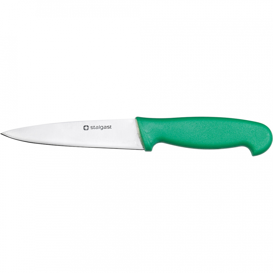 Stalgast Gemüsemesser, HACCP, Griff grün, Edelstahlklinge 10,5 cm