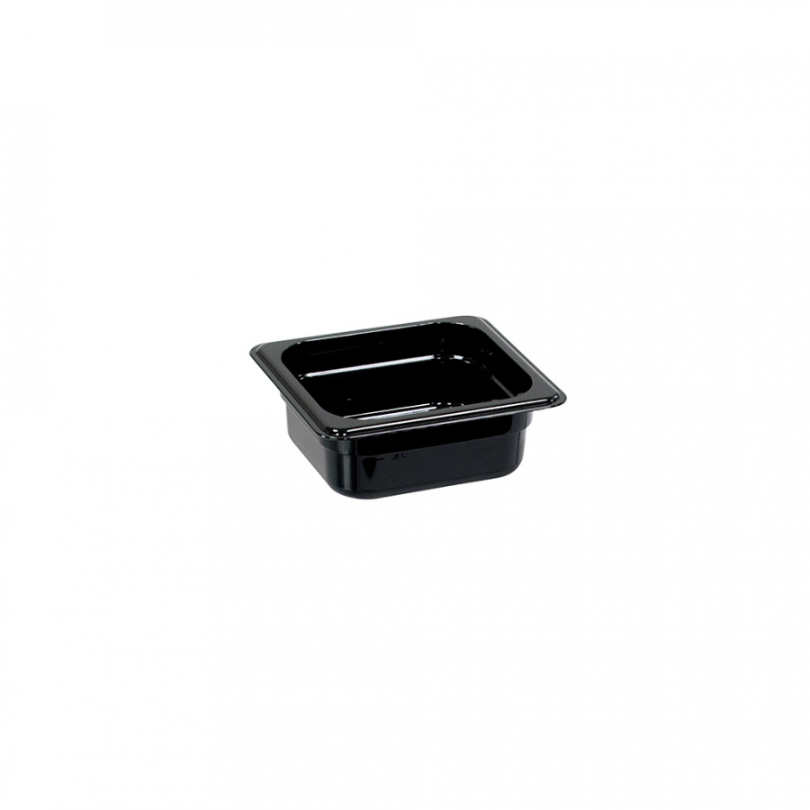 Gastronormbehälter, Serie STANDARD, Polycarbonat, schwarz, GN 1/6 (65 mm)