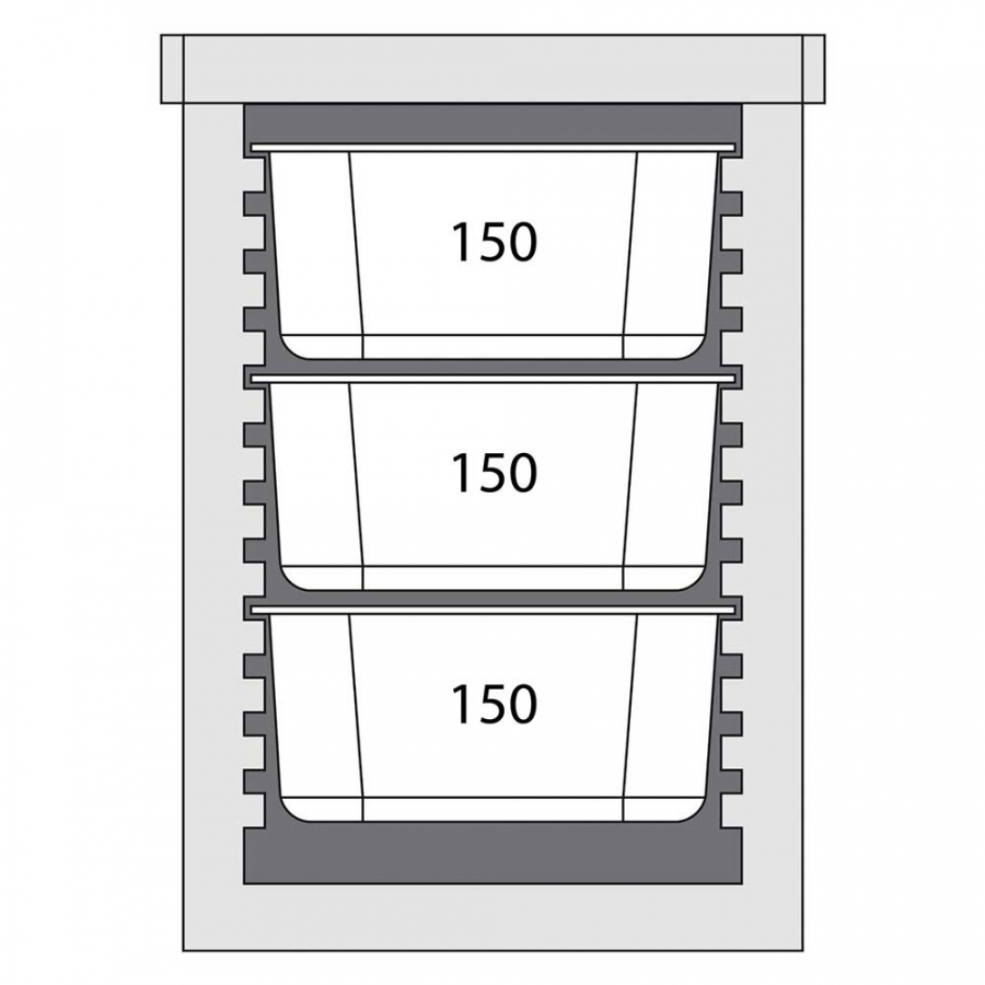 Thermobox Frontlader für 6x GN 1/1 (65mm)