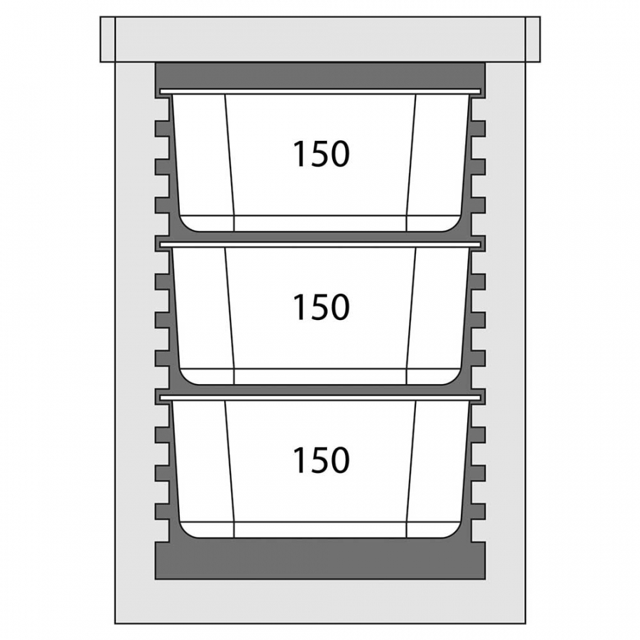 Thermobox Frontlader für 6x GN 1/1 (65 mm)