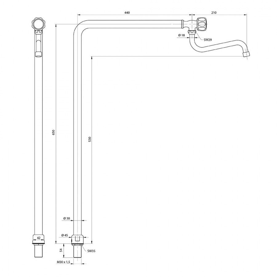 Wasserzulauf Serie 700 ND